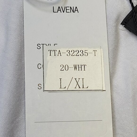 White Cotton Dolman Sleeve Top Sizes M/L, L/XL, XL/XXL - NWT - Picture 10 of 10